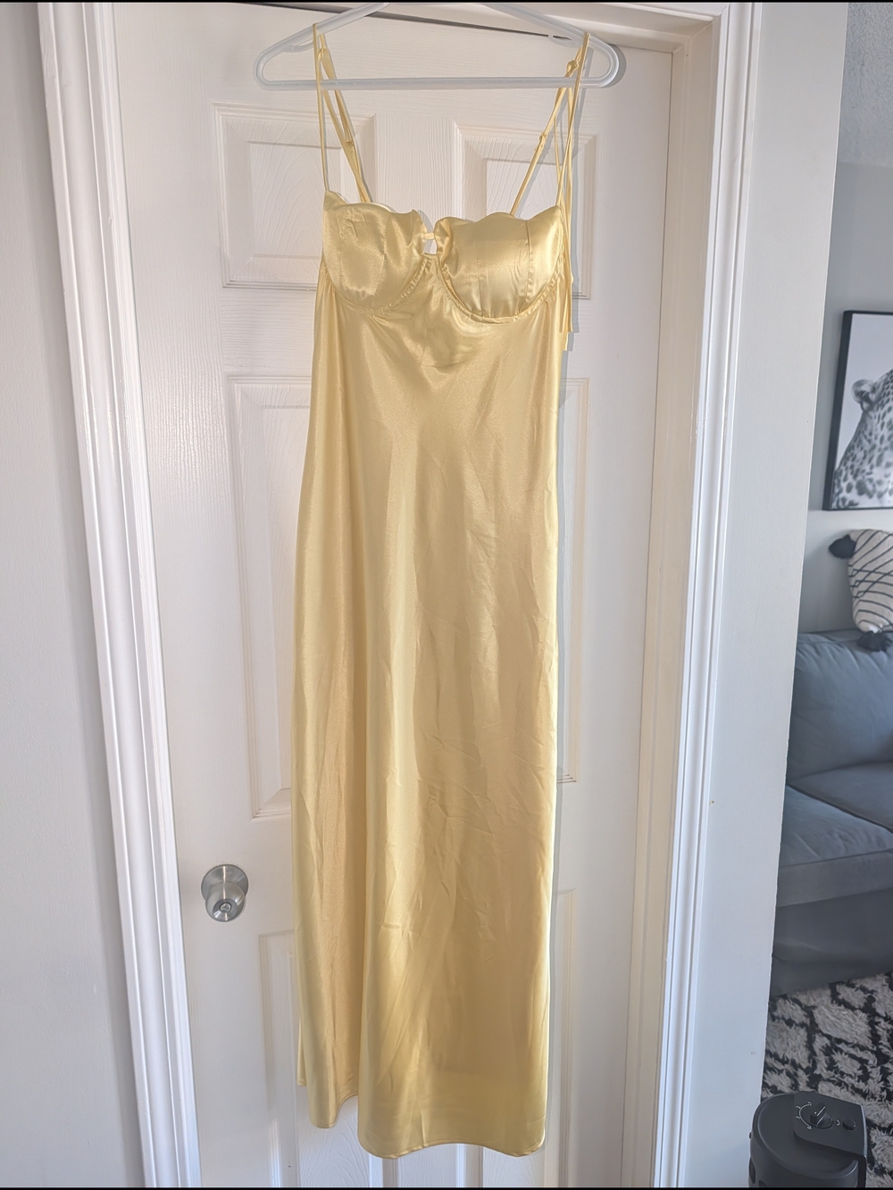 Thirty | Thirty Pale Yellow Satin Slip Dress